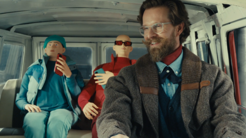 Tiffany Ling produced spot for GCI Alaska man in van with two dummies